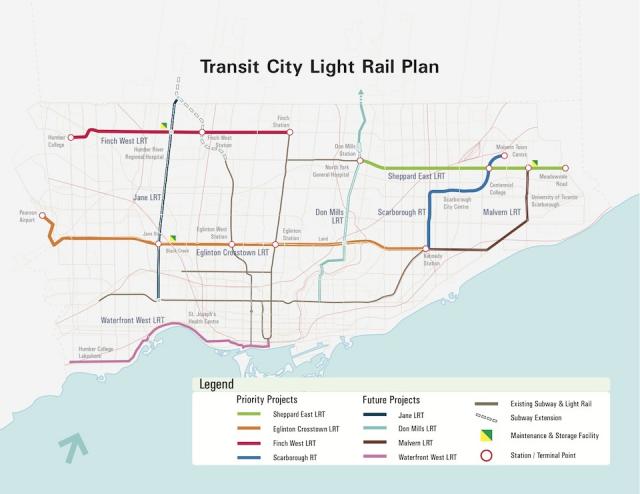 Transit City LRT Lines Plan